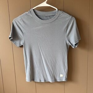 Vuori Short Sleeve Ribbed Tee in Slate Blue